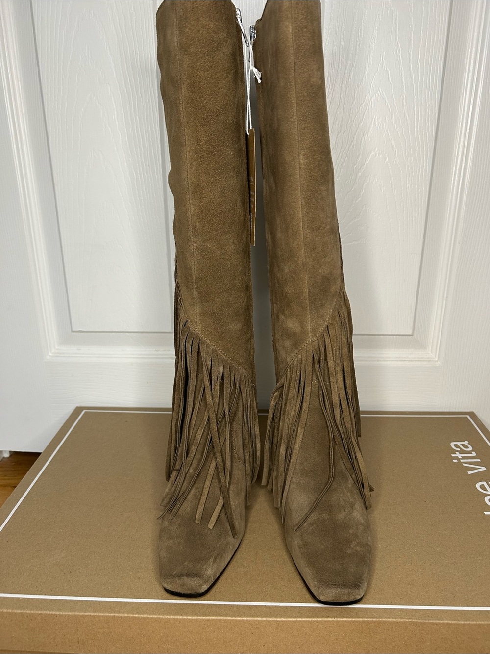Anthropologie Dolce Vita Giano Suede Fringe Boots - Picture 7 of 15